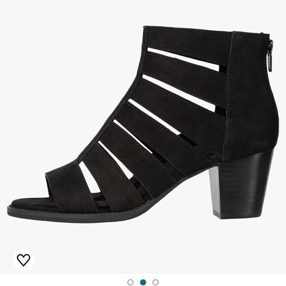 Vionic Harlow Womens Black Leather Strappy Comfort Heels size 9.5 NWOT - Picture 2 of 4